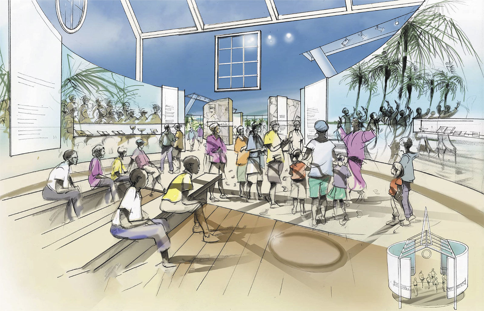 Historic Virginia Key Park Beach Museum rendering